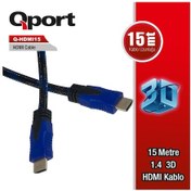 Resim Qport Q-Hdmi15 15 0M Hdmi Kablo Altin Uçlu 