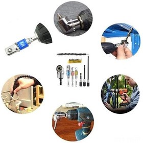 Resim Vkemall 105 Dar Boşluk Vidalama Seti: Esnek Plastik Mili + Gümüş Dirsek + 10 Adet Sarı Uç + 6 Adet Bağlantı Kolu - Akülü Vidalama Ve Matkap Uyumlu 