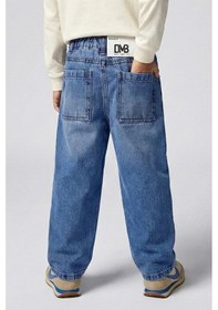 Resim Dmb Boys & Girls Erkek Çocuk Baggy Kalıp Denip Kot Pantolon İndigo 4-9 Yaş -2722 Mavi 