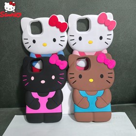 Resim Sanrio Sevimli Karikatür Hello Kitty Telefon Kılıfı, iPhone 16 15 14 13 Pro Max Plus için Darbeye Dayanıklı Arka Kapak 