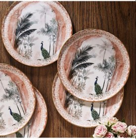 Resim Fecra Peacock 6 Parça Pasta Tabağı Seti 