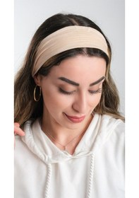 Resim Hürrem Bone Sütlü Kahve Pratik Hazır Geçmeli Tesettür Bone Viskon Kumaş Sade 