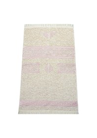 Resim Kabe Desenli Krem Şönil Seccade - Pembe 