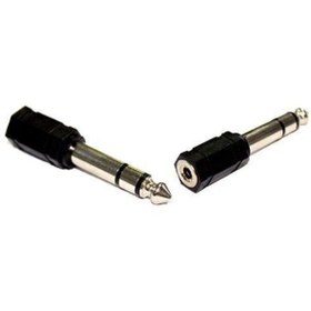 Resim nilestrem 3.5mm To 6.3mm Stereo Jak Dönüştürücü Küçük Jakı Büyük Jaka Çevirir 3,5mm Dişi - 6,3mm Erkek 