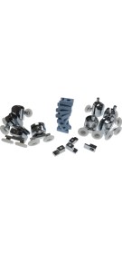 Resim Sm Duşakabin Tekerleği - Krom Set 