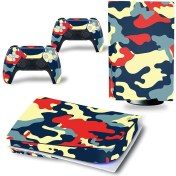 Resim Kt Grup Kamuflaj Playstation 5 Dijital Versiyon Sticker Kaplama Seti 