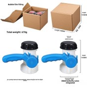 Resim Youtek 1000l Ibc Plastik Tank Açık/kapalı Korumalı Dn40 Kelepçe Valfi, Asit-üçlü Dayanıklı, 2 Adet Uçak Kutusu Paketi 