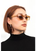 Resim Lunox LNX228 Lagertha Krem - Kahverengi Cateye Kadın Güneş Gözlüğü 