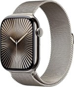 Resim Apple Watch Series 10 GPS + Cellular 46 mm Natürel Kasa Akıllı Saat ve Natürel Milano Loop - S/M. Fitness Takibi, EKG Uygulaması, Hep Açık Retina Ekran, Karbon Nötr 