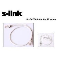Resim S-Link Sl-Cat06 S-Lınk 60 Cm Cat5 Utp Patch Cord Kablosu 
