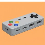 Resim Oldfriend Gray 4'ü 1 Arada Taşınabilir Usb Hub, 2x Type-c Ve 2x Usb Bağlantı Noktası 