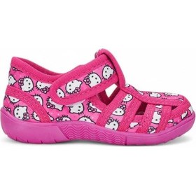 Resim Hello Kitty 588 Kız Çocuk Kaymaz Taban Panduf Fuşya 