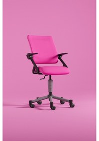 Resim Creo Mobili Yükseklik Ve Sırt Ayarlı Vega Çalışma Sandalyesi, Ofis Ve Bilgisayar Koltuğu Fuşya/fuşya Gri 