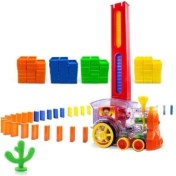 Resim Happy Toys Domino Treni / Domino Dizmek Artık Çocuk Oyuncağı 