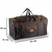 Resim Oliv Unisex Siyah Orta Boy Cepli Askılı El Ve Omuz Valiz Çanta Spor Seyahat Çantası - 61x38x31 