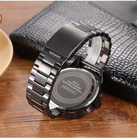 Resim Besthome1 Cagarny 6820 Kuvars Saat - Kırmızı Yüz, Siyah Çelik Kayış - Çok Renkli Tasarım Çok Renkli 