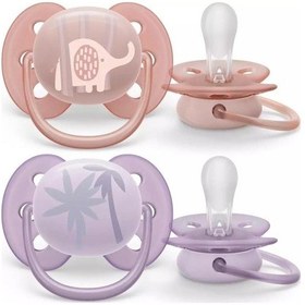 Resim Philips Avent Ultra Yumuşak Emzik 0 - 6 Ay Kız 
