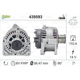Resim Renault Megane 3 - Iıı Alternatör Şarj Dinamosu 14v 110a - 8200772726 - 231008578r - Valeo 