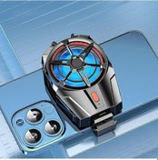 Resim Evrensel Mini Cep Telefonu Soğutma Fanı Radyatör Turbo Hurricane Oyun Soğutucu Newway 