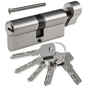 Resim Padalink Güvenlik Kilidi Cilindiri - 70mm Avrupa Standartı - Alüminyum Kabuk Bakır Çekirdek - Kırılma/delme/dürtü Koruma - Tek Yön Döndürme Düğmesi 