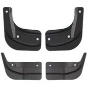 Resim Tesla Model 3 İçin 4 Adet / Set Sıçrama Muhafızları Mat Çamurluk Delme Gerekmez Yükseltilmiş Pp Malzeme 