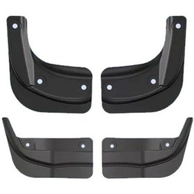 Resim Tesla Model 3 İçin 4 Adet / Set Sıçrama Muhafızları Mat Çamurluk Delme Gerekmez Yükseltilmiş Pp Malzeme 