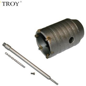 Resim TROY 27460 Elmas Beton Panç (Ø 50mm) + Adaptör (400mm) 