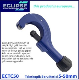 Resim Eclipse Ectc50 Teleskopik Boru ve Kablo Kesci 5-50 MM 