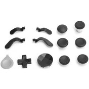 Resim Geeroyoo Xbox One Elite Seri 2 Kumanda İçin Metal+silikon Tuş Takımı - Kaydırıcı, Çapraz Tuş, Puller - Durağan, Konforlu Oyun Deneyimi - Siyah 