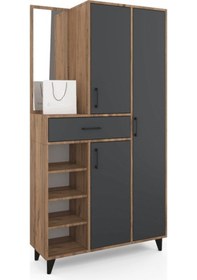 Resim Opus Portmanto - Atlas Çam - Antrasit 