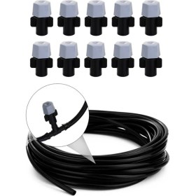 Resim Buffer® 10 Metre Kendin Yap Balkon Veranda Çardak Kamelya Sulama Serinletme ve Nemlendirme Sistemi 