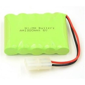 Resim Genel Markalar 6v 1300mah 2li Tamiya Soketli Oyuncak Araba Pili 