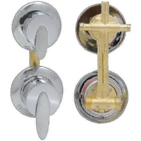 Resim Pirinç Mikser Kontrollü Kabinler İçin 4 Yollu Duş Bataryası B 