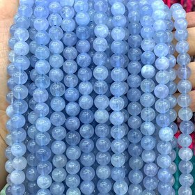 Resim 15" Strand Gerçek Doğal Akvamarin Taş Boncuklar 4-10mm Yuvarlak Ara Boncuklar - Pürüzsüz Cilalı Koyu Mavi Değerli Taşlar, El Yapımı Takı Yapımı için, Bileklik ve Kolye Malzemeleri, Şık Boncuk Tasarımı 