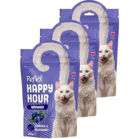 Resim Happy Hour Tavuk Etli Ve Yaban Mersinli Kedi Ödülü 3 X 60gr 