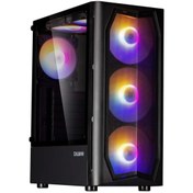 Resim Zalman N4 Rev.1 Mesh MegaMax 600W 80+3X140mm + 3X120mm RGB Fan Mid-T GAMING KASA 