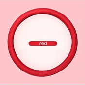 Resim Dashanshop 1 Adet Nappa Pu Deri Delikli Dikişli Kaymaz Nefes Alabilir 15 İnç Direksiyon Kılıfı Kırmızı Kırmızı 