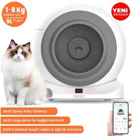 Resim Groove Q-Clean Otomatik Kedi Tuvaleti Gri - Petfit Aqua Flow Akıllı Su Pınarı - Petfit AutoDine X Plus Otomatik Mama Kabı 