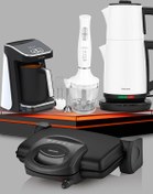 Resim Royal Beyaz 17 Parça Avantajlı Elektronik Evlilik Paketi Elektrikli Mutfak Çeyiz Seti Gold Master