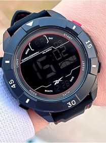 Resim Reebok Silikon Kordon 50 Mt Suya Dayanıklı Dijital Seri Büyük Kasa Spor Erkek Kol Saati Rv.pbıg-bg02 