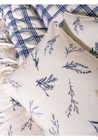 Resim Cotton Box Flanel Nevresim Takımı Çift Kişilik Lavanid Mavi 