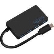 Resim Boblov USB Type C Hub 4 Port 3.0 USB Çoklayıcı Type-C USB 3.0 Çoklayıcı 