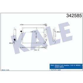 Resim Klima Kondenseri Clio Grandtour Clio 3 Modus 504649383 