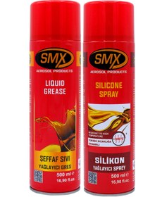 Resim SMX Silikon Yağlayıcı Sprey 500 Ml / Sıvı Gres Yağlama Spreyi 500 Ml 
