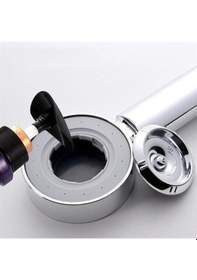 Resim Zhltools Çift Taraflı Yüksek Basınçlı Su Akıtan Şampuan Hazneli Tasarruflu Duş Başlığı Gümüş 