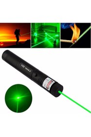 Resim Hayatı Kolaylaştıran Ürünler Bibizde Green Laser Pointer Şarjlı Güçlü Yeşil Lazer Metal Kasa 