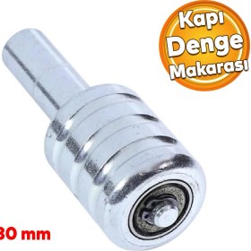 Resim Sürgülü Sürmeli Demir Kapı Dış Bahçe Kapısı Pvc Denge Bilyası Tekerleği Makara Metal Klavuz Aparatı 