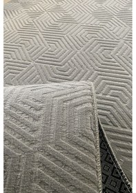 Resim Lüle Halı Delüx Kaymaz Taban Halı Yolluk Gri Renk, Dlx7045 Gri 