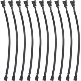 Resim Guangdong Spirit 10 Adet 4 Pinli Pwm Fan Uzatma Güç Kablosu Konnektör Kutusu Erkek - Dişi Uzatma Kabloları 4 Pin/3 Pinli Fan ile Uyumlu 