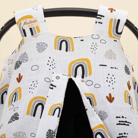 Resim Puset Örtüsü - Tek Taraflı - Hardal Gökkuşağı 